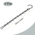 thumbnail image 2 of Unique Bargains 24cm Extension Lighting Chain S Hook Hanging Chains Black 2 Pack, 2 of 6