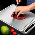 thumbnail image 4 of TopLLC Stainless Steel Cutting Board For Kitchen Double Sided Mesh With Food-Grade Straw Large Chopping Board cutting board, 4 of 6