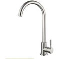 thumbnail image 2 of Single Handle, 360° Rotating, High-Flow Tap for Hot & Cold Water Stainless Steel Kitchen Faucet, 2 of 5