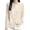 Beige, variant on Breezora Women Short Crochet Cardigan Knit Sweater With Cable Pattern Front Open Boho Style Top L Size White