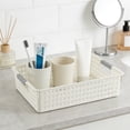 thumbnail image 4 of Cagogo Plastic Storage Baskets Organizer Bins, Multi-Purpose Bathroom Shower Caddy LaundryToyBasket, Waterproof Easy Clean Rectangular Basket for Kitchen Bedroom Countertop Decor, 4 of 6