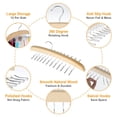 thumbnail image 2 of Camisole Hanger Wooden Tank Top Organizer with 24 Metal Hooks 360 Degrees Rotation Strappy, 2 of 7