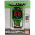 thumbnail image 2 of Minecraft Kids’ Digital LED Watch – Green Creeper Design with TNT & Game Icons, 2 of 3