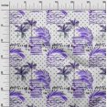 thumbnail image 3 of oneOone Polyester Spandex Purple Fabric Tropical Craft Projects Decor Fabric Printed By The Yard 56 Inch Wide, 3 of 4