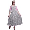 thumbnail image 1 of Bimba Anarkali Kurta Printed Long Maxi Dress IndianKurtisFor Women Party Wear, 1 of 6