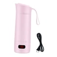 thumbnail image 1 of veasfak Travel Heating Cup Compact Portable Electric Kettle Leakproof Stainless Steel Fast Boiling Mini Tea Kettle With LCD Display And Adjustable Temperature Suitable for home office Pink, 1 of 9