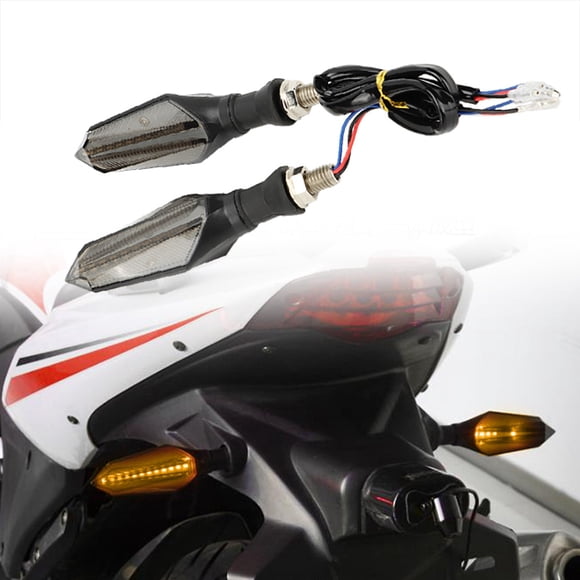 Lampe Indicatrice de Clignotant à DEL pour Moto, Élégante et Cool, de Remplacement pour Voiture de Sport, ABS, 2 Pcs
