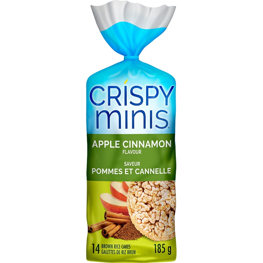 Quaker Crispy Minis galettes de riz brun saveur Pommes et cannelle