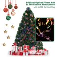 thumbnail image 3 of Costway 5Ft Pre-Lit Fiber Optic Artificial PVC Christmas Tree w/ Metal Stand, 3 of 10