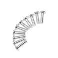 thumbnail image 1 of funtasica 10pcs 5mm Bolt Screw Cap Number License Plate Windshield Fastener 16mmx5mm, 1 of 9