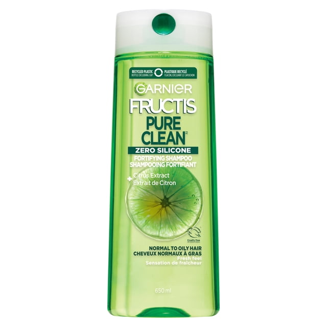 Garnier Fructis Pure Clean Shampooing Fortifiant pour Cheveux Normaux à Gras