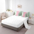 thumbnail image 3 of YST Sage Green and Pink 7-Piece Abstract Aesthetic Comforter Set, Gradient Ombre Bedding Accessories, Queen, 3 of 4