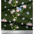 thumbnail image 2 of Soimoi Black polyester Crepe Fabric Diamond Geometric Print Fabric by Yard 52 Inch Wide, 2 of 3