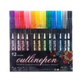 thumbnail image 2 of ZXNWN Double Line Outline Pen Set Glitter Gel Pens for Adult Coloring Books DIY Crafts 12pc Set B, 2 of 9