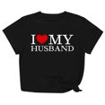 thumbnail image 2 of Meichang T-Shirts Graphiques pour Femmes T-Shirts de la Saint-Valentin Mignons Cœur T-Shirts Graphiques Décontractés Col Rond Manches Courtes Coupe Ample T-Shirts de Vacances Saint-Valentin, 2 of 7