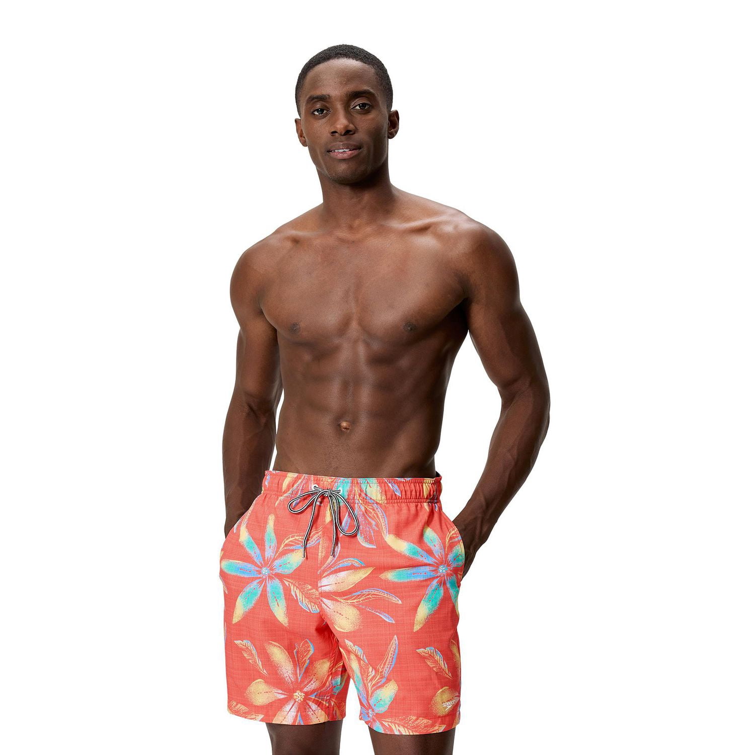 Short de bain 18 po avec imprimé « Aero Sol Floral » Speedo pour hommes