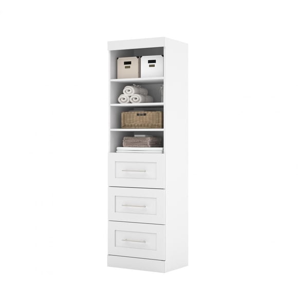 Pur by Bestar 25" Storage Unit with 3-drawer Set