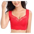 thumbnail image 4 of Timegard Lace Bras for Women Wireless Back Smoothing Full Coverage Breathable Comfort Seamless Bras, 4 of 5