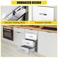 thumbnail image 2 of AKDSteel Outdoor Kitchen Drawers, Flush Mount Triple Access Bbq Drawers With Stainless Steel Handles For Patio Grill Stations, 2 of 8