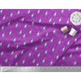 thumbnail image 3 of Soimoi Purple polyester Crepe Fabric Spider,Web & Vintage Bottle Print Sewing Fabric Yard 52 Inch Wide, 3 of 3