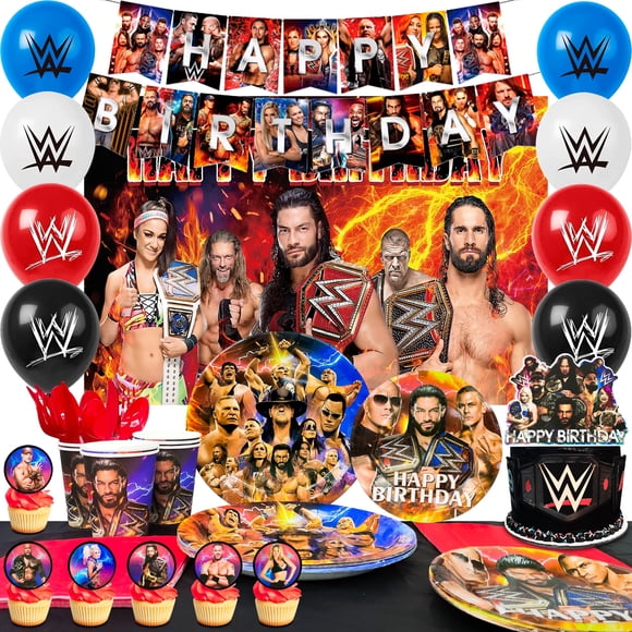 Fournitures pour Fête d'Anniversaire de Cinéma, Ensemble de Vaisselle de Décoration de Fête de Cinéma 112 Pcs - Arrière-Plan Ballons de Cinéma Bannière Nappe et Autres Décorations de Fête à Thème