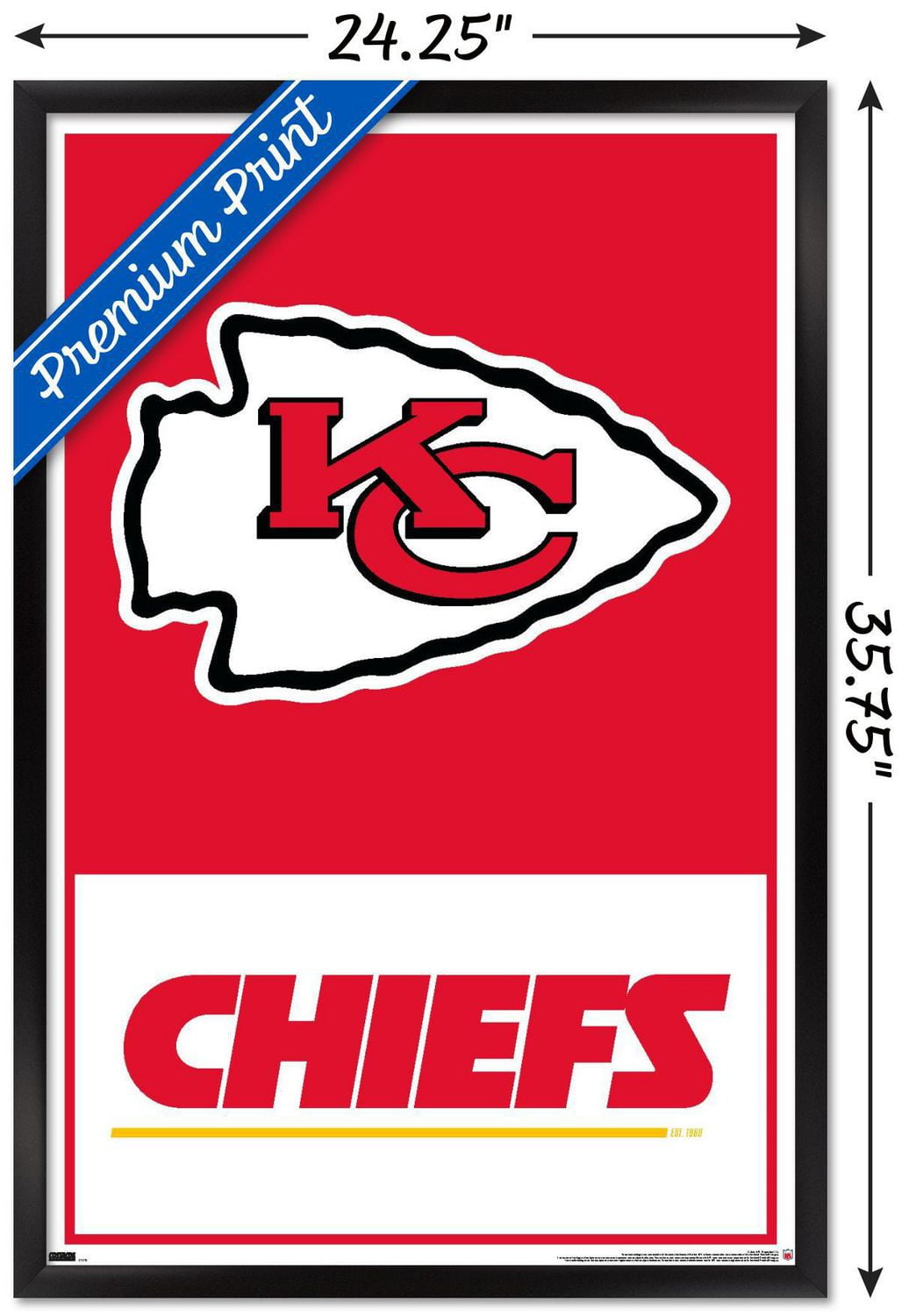 NFL Kansas City Chiefs - Logo 21 Wall Poster