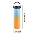 thumbnail image 3 of Wzzjkit Insulated Water Bottles Surf Waves Ocean Beach - Stainless Steel Metal Water Bottle - Reusable for Travel, 3 of 5