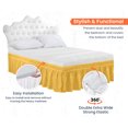 thumbnail image 3 of SGI Bedding 10 Inch Wrap Around Bed Skirt | Microfiber Bed Skirt | Fade Resistant, Wrinkle Free, Anti-static, Decorative, Extra Storage Space, Clutter-Free | Twin, Golden, 3 of 6