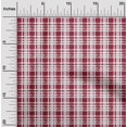 thumbnail image 1 of oneOone Viscose Chiffon Fabric Check Kasuri Print Fabric BTY 42 Inch Wide, 1 of 4