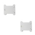 thumbnail image 1 of serony 120 Pieces/Set Bobbins Thread Card Embroidery DIY Crafting Organizer Holder -stitch Board Accessory Professional White 4x3.7x0.2cm 2Set, 1 of 6