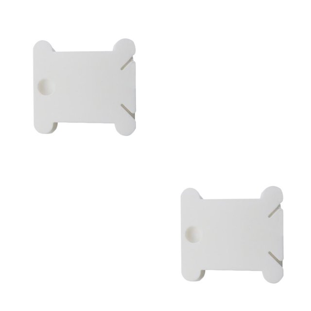 serony 120 Pieces/Set Bobbins Thread Card Embroidery DIY Crafting Organizer Holder -stitch Board Accessory Professional White 4x3.7x0.2cm 2Set