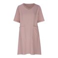 thumbnail image 4 of LOVZFMLL Robe d'Été Aguichant et Tendance à Imprimé Sans Manches à Col en V pour Femme Rose G, 4 of 4