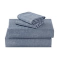 thumbnail image 1 of Mainstays Kids Microfiber Bed Sheet Set, Full,Blue Day, 4 Pieces, 1 of 7