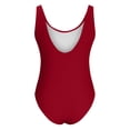 thumbnail image 3 of Women's Wrinkled Cloth Wave Fluorescent Color Fashion One-piece Swimsuit Swimsuit, 3 of 8