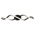 thumbnail image 1 of Artika Swirl Modern LED Bathroom Vanity Light Fixture, Black, 1 of 8