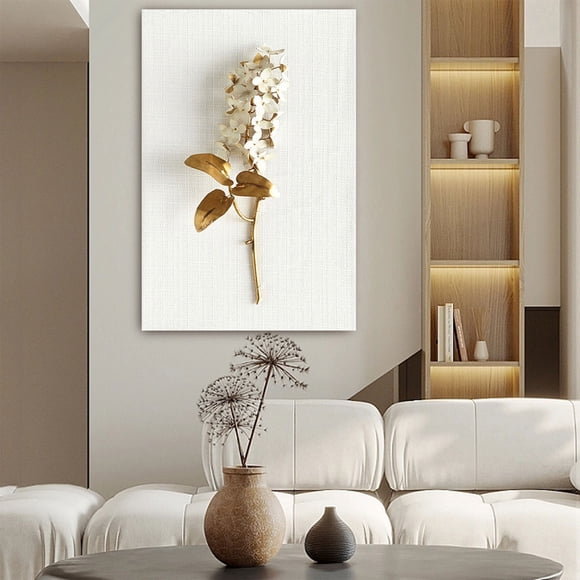 Wall Art for Living Room, Dusknt 3 Piece Set Modern Wall Art Flower Print Large Canvas Painting Picture Abstract(No Frame）, Limited Time Offer!