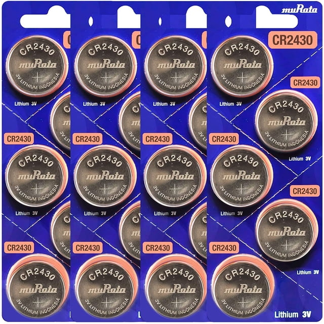 Murata CR2430 Pile 3V Pile à Pièces au Lithium (20 Piles)