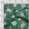 thumbnail image 2 of oneOone Tissu en Viscose Chiffon Vert Matériel de Robe de Mer Tissu Imprimé Tissu au Mètre 42 Pouces de Large, 2 of 4