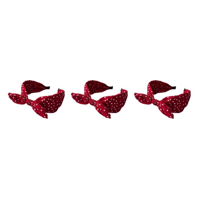 Baohd Style avec des Femmes Absorbant la Sueur Accessoires Légers et Durables Bandes de Cheveux Vin Rouge 3Set