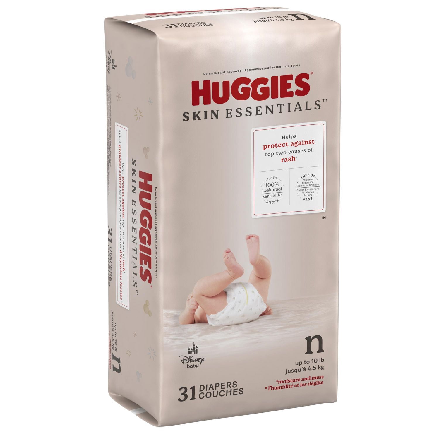 Huggies Skin Essentials Baby Diapers, Sizes NB-6