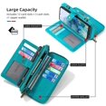 thumbnail image 3 of Compatible Galaxy S10 Wallet Case Flip Wallet Magnetic Detachable 2-in-1 Leather Card Holder (with 13 Card Slots) Kickstand Multifunctional Cross Body Wallet Phone case, 3 of 8
