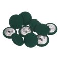 thumbnail image 1 of Unique Bargains 10pcs 24L Fabric Cloth Covered Button 15mm Round Metal Shank Sewing Buttons for Suits Dress Blouses, Army Green, 1 of 5