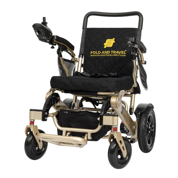 Fold And Travel Lightweight Folding Electric Wheelchair Power Wheel Chair Powered Mobility Scooter Wheelchair