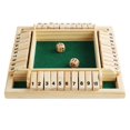 thumbnail image 3 of Shut the Box Game Funny Interactive 4-Player Wooden Dice Game Table Board Game, 3 of 10