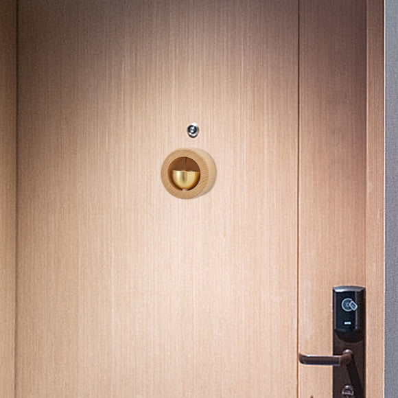 Antqov Sonnette de Porte en Bois Magnétique Type Porte, Carillon Éolien Dopamine, Sonnette de Rappel d'Entrée Magnétique, Dopamine Doorbell