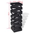 thumbnail image 4 of Black Square Umbrella Stand Storage Holder Walking Stick Steel 48.5 cm, 4 of 4