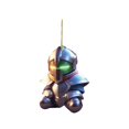 thumbnail image 1 of Clear Acrylic Car Pendant Ornament with Science Fiction Character Design for Keys or Backpacks, 1 of 1