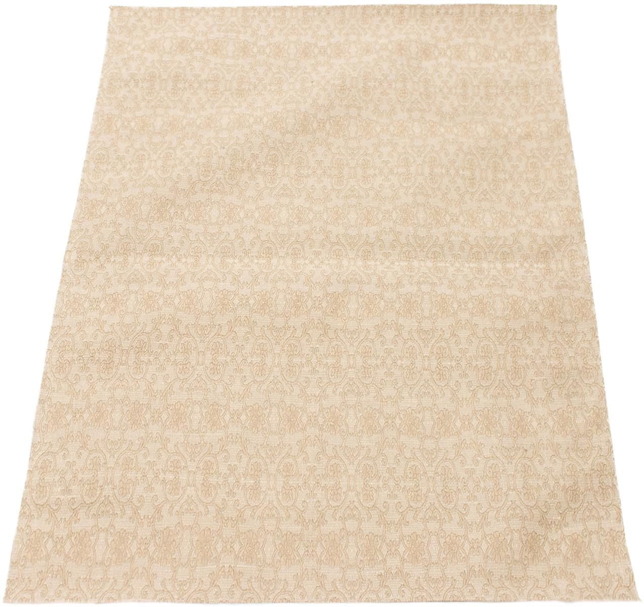 ECARPETGALLERY 4'9" x 6'8" Transitional Collage Handmade Area Rug for Living Room, Dining Room and Bedroom in Brown