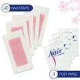 thumbnail image 3 of Nair Hair Remover Wax Ready-Strips For Face & Bikini, 40 Ct, 3 of 4