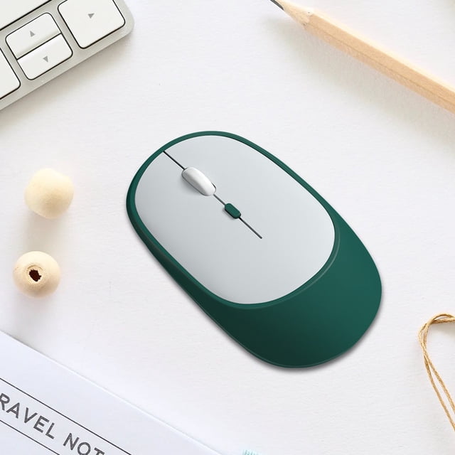 Wuztai Bluetooth 5.0 Wireless Mouse, Noiseless Silent Mouse with USB Receiver, Portable Rechargeable Computer Mice for Laptop PC Tablet Desktop